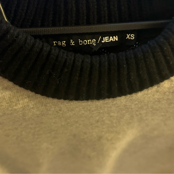 Rag & Bone Black and Gray Crewneck - Picture 3 of 6